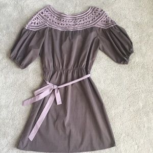 Esley detailed neck dress
